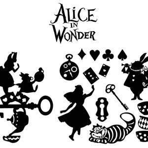 Alice in Wonder Svg, Alice Svg, Alice e il gatto svg, bundle svg, tè svg, cricut, Mad svg, tè svg, Papercut, silhouette, CRICUT