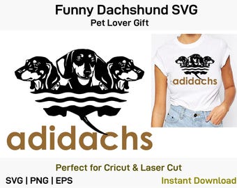 Funny Dachshund SVG Bundle | Pet Lover Gift PNG EPS | Dog Mom Dad