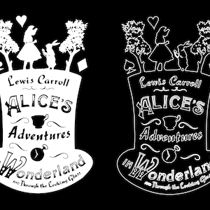 Alice in Wonder Svg, Alice svg, Adventure girl SVG, Lewis Carroll, Hat Silhouette, silhouette, png clipart,