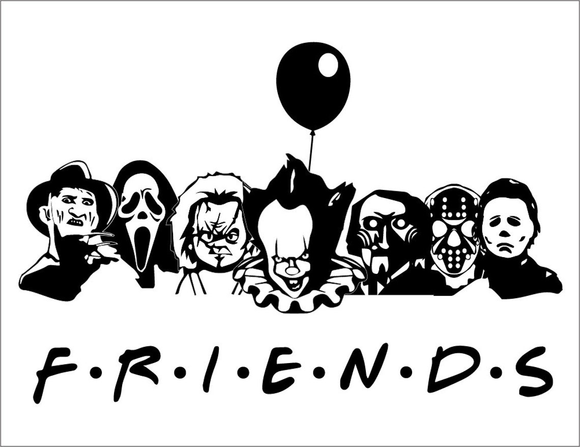 Friends Horror svgHorror character svg Freddy Krueger svg | Etsy
