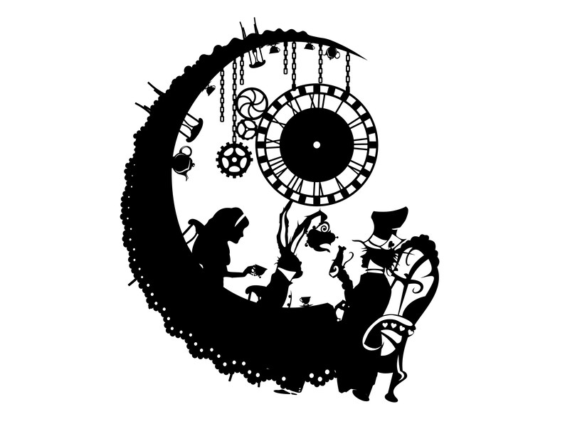 Download Mad hatter svg Alice in Wonderland SVG White Rabbit svg | Etsy