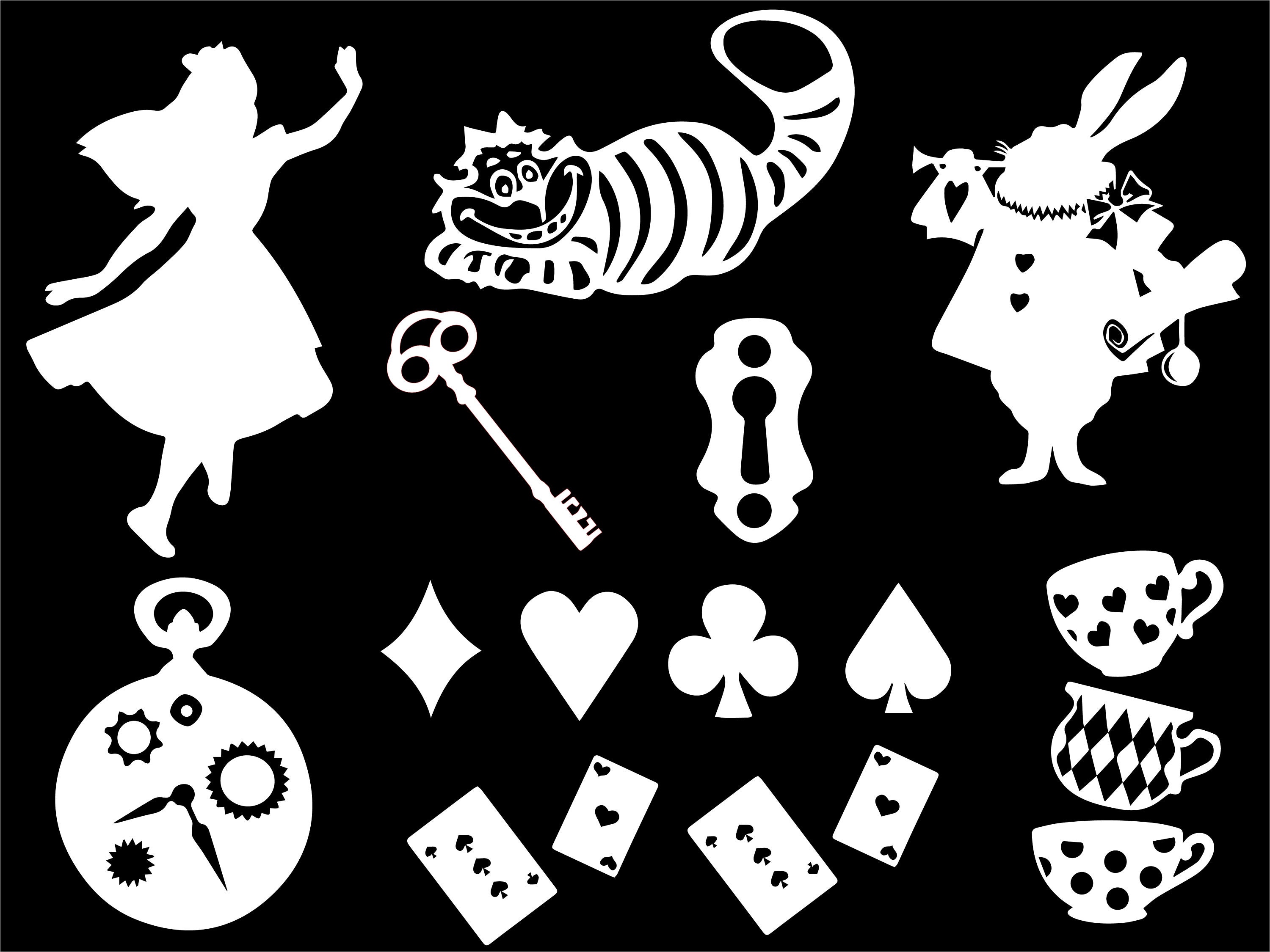 Alice in Wonderland SVG for Cricut Silhouette Alice | Etsy