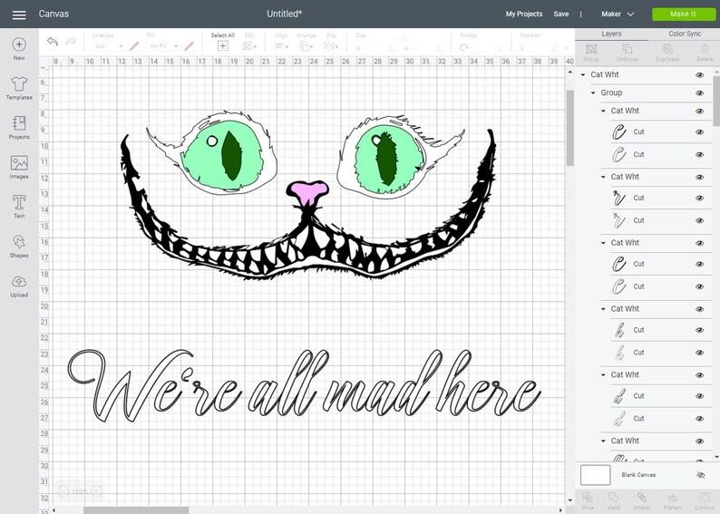 Cheshire cat svg Alice in wonderland svg Cheshire Cat ...