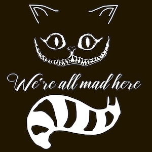 cat with Tail svg,Alice clipart,Alice Svg. Alice in Wonder Svg, Alice and Cat svg, Wonder SVG, Cat Silhouette, Instant Download,Wonder