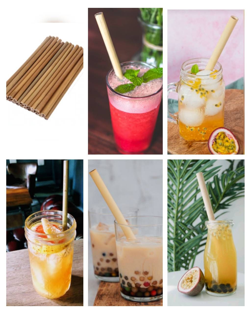 Paille Bambou Ecoresponsable, Réutilisable, Lavable, Recyclable, Bamboo Straws,
