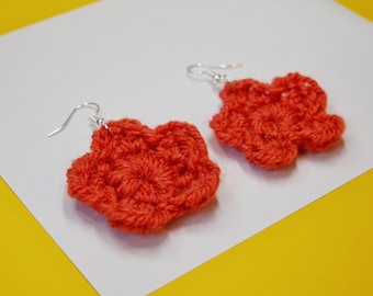 Crochet Flower Earrings