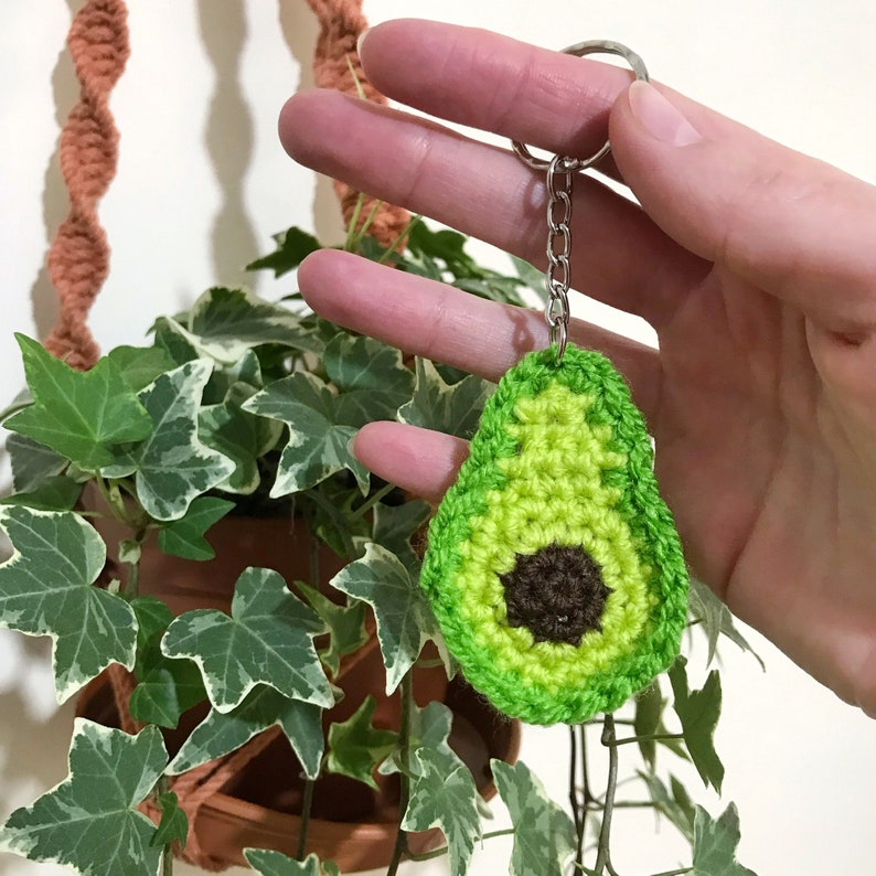 Crochet Avocado Keyring image 4