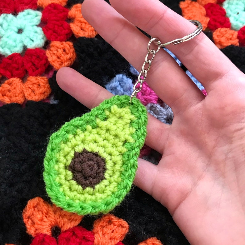 Crochet Avocado Keyring image 3