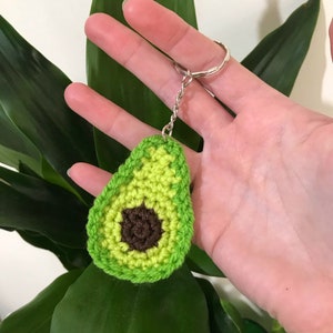 Crochet Avocado Keyring image 1