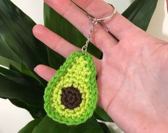 Crochet Avocado Keyring