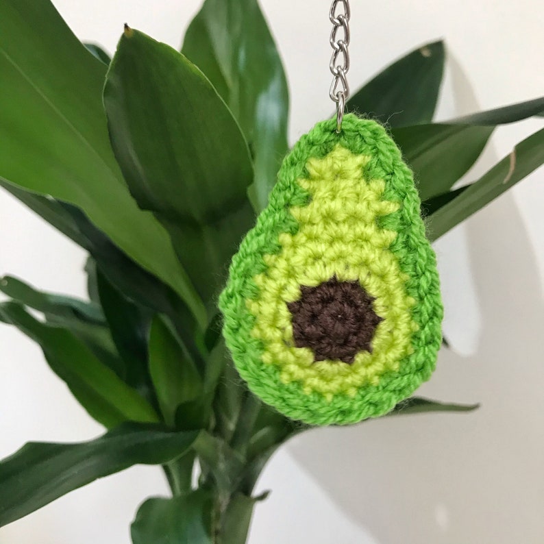 Crochet Avocado Keyring image 2