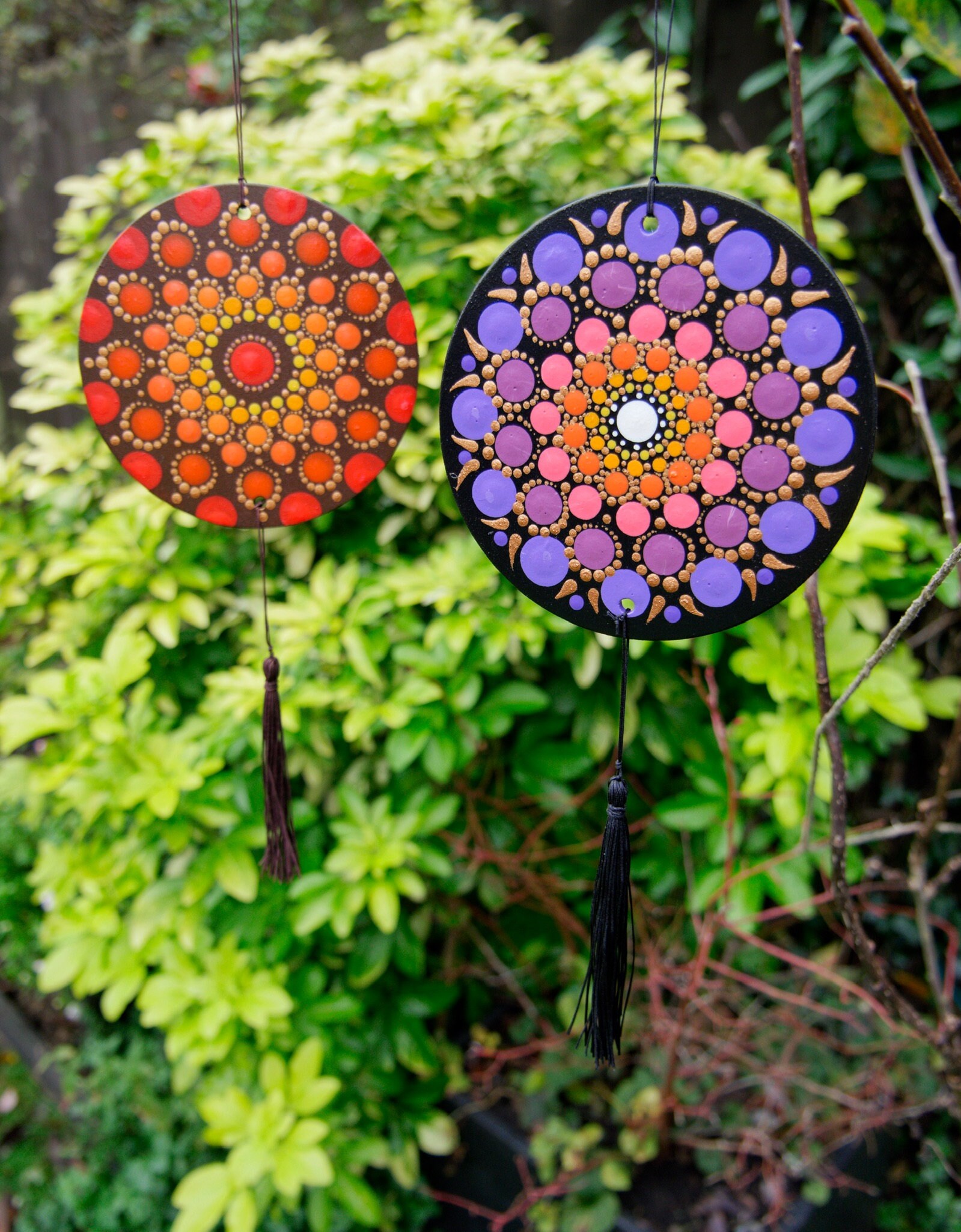Mandala Wall Hanging Decoration // Mandala Circle // Double Sided