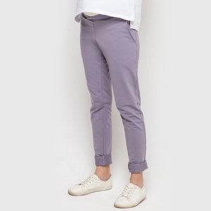 Maternity Lounge Pants Cotton Jersey - Adjustable Waistband