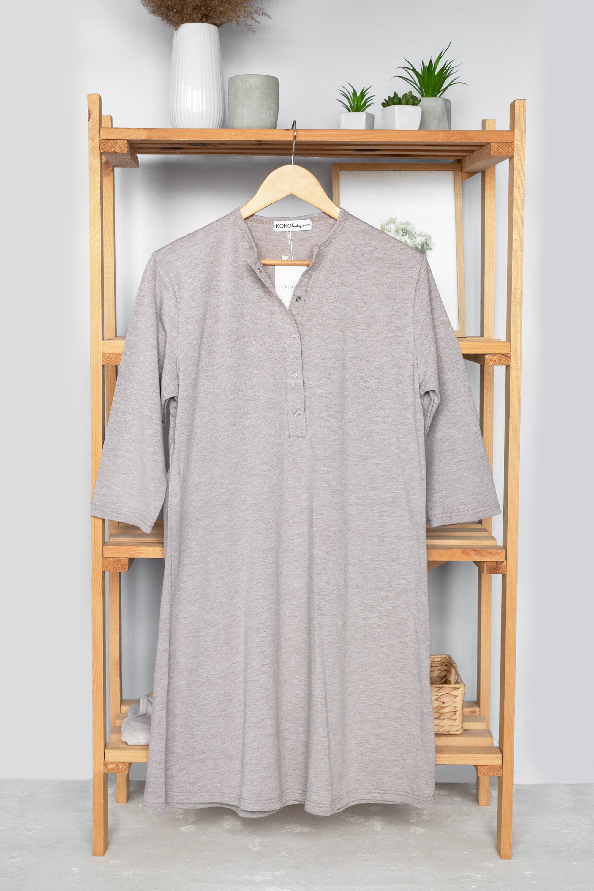 Maternity Robe Labor and Delivery Gown Cotton Nightgown Etsy