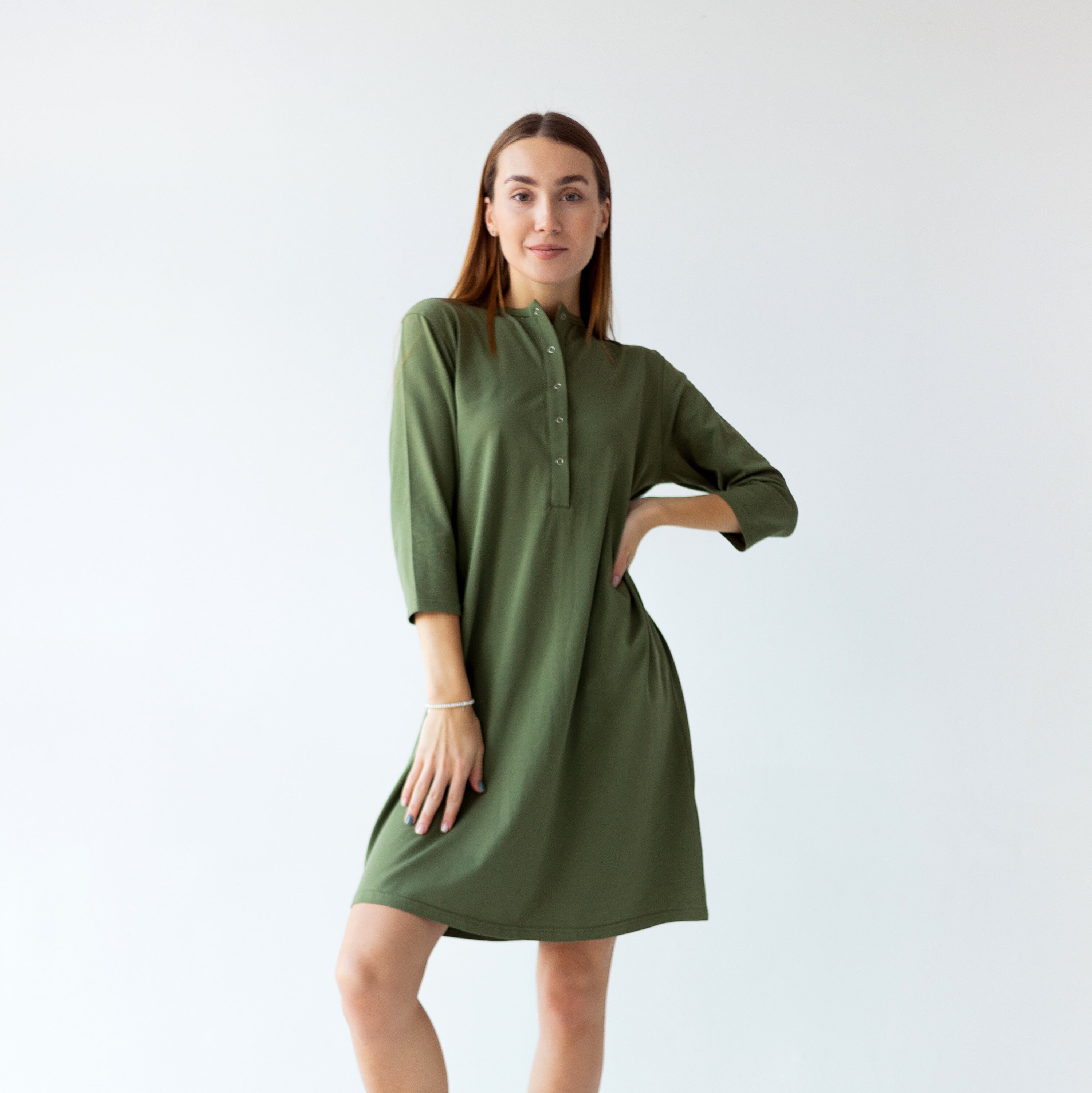 Maternity Robe Labor and Delivery Gown Cotton Nightgown Etsy