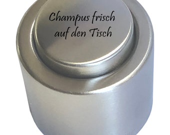 WMF Prosecco- und Sektflaschenverschluss mit Gravur