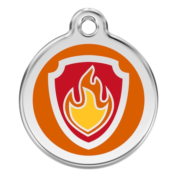 Médaille pour chien gravée au laser RedDingo - Paw Patrol Marshall