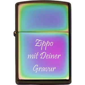 Zippo Rainbow Spectrum with engraving