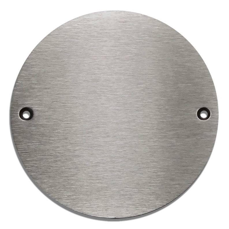 Round Stainless Steel Shield 10 Cm Diameter - With Personal Engraving ...