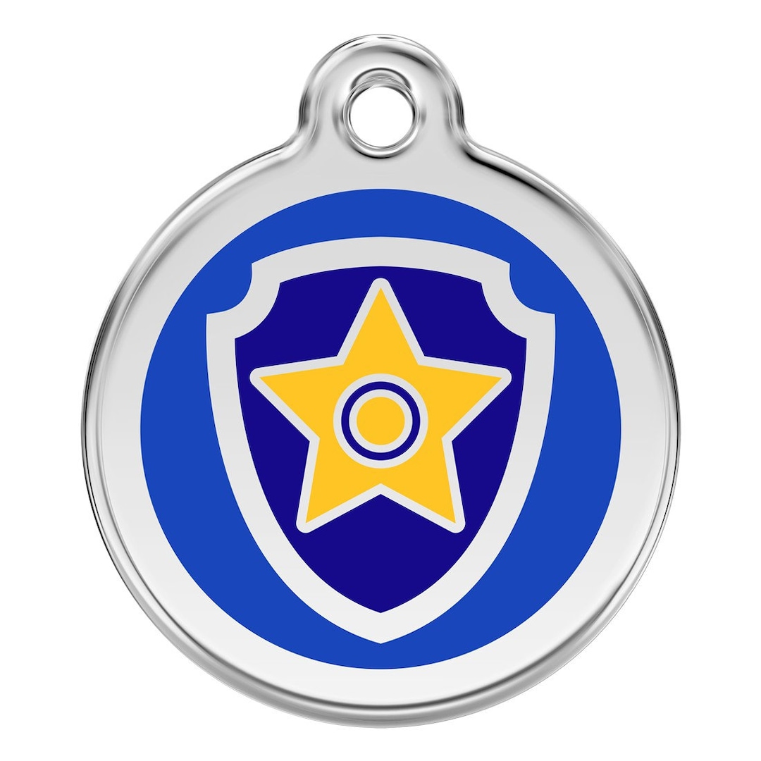 Reddingo Laser Engraved Dog Tag Paw Patrol Chase
