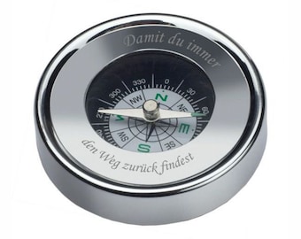 Kompass mit Gravur persönliche Widmung