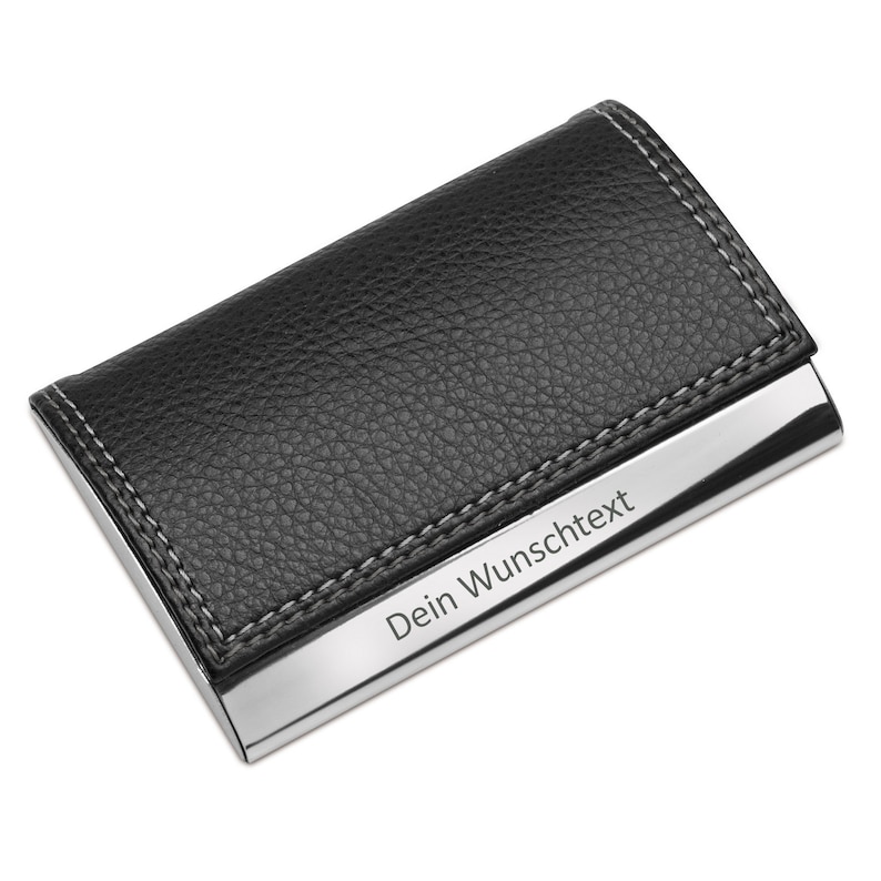 Elversum business card case with engraving of your choice image 1