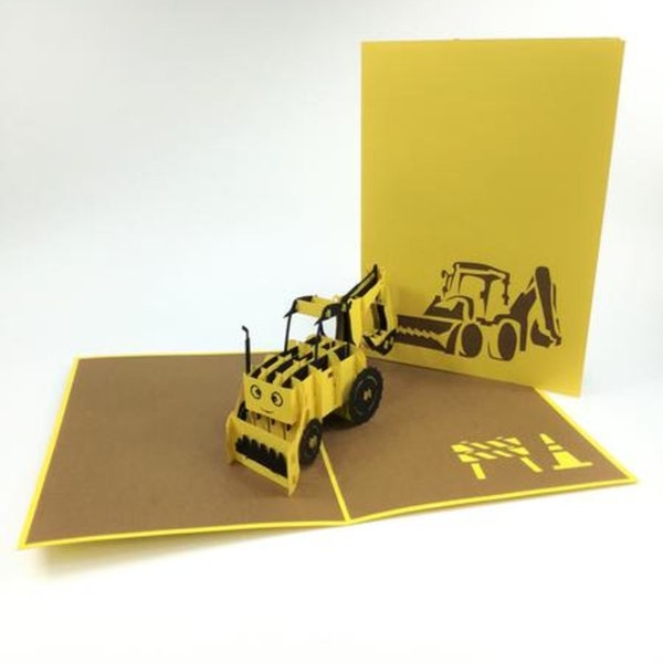 Digger Birthday Card Etsy UK