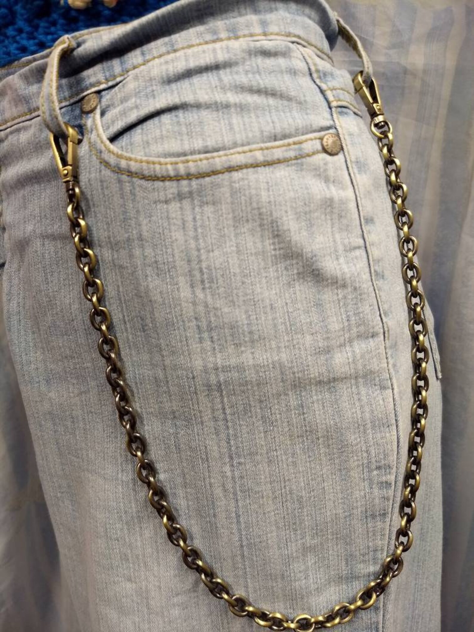 Brass Wallet Chain Pants Chain for Men Trouser Chain Keychain Etsy