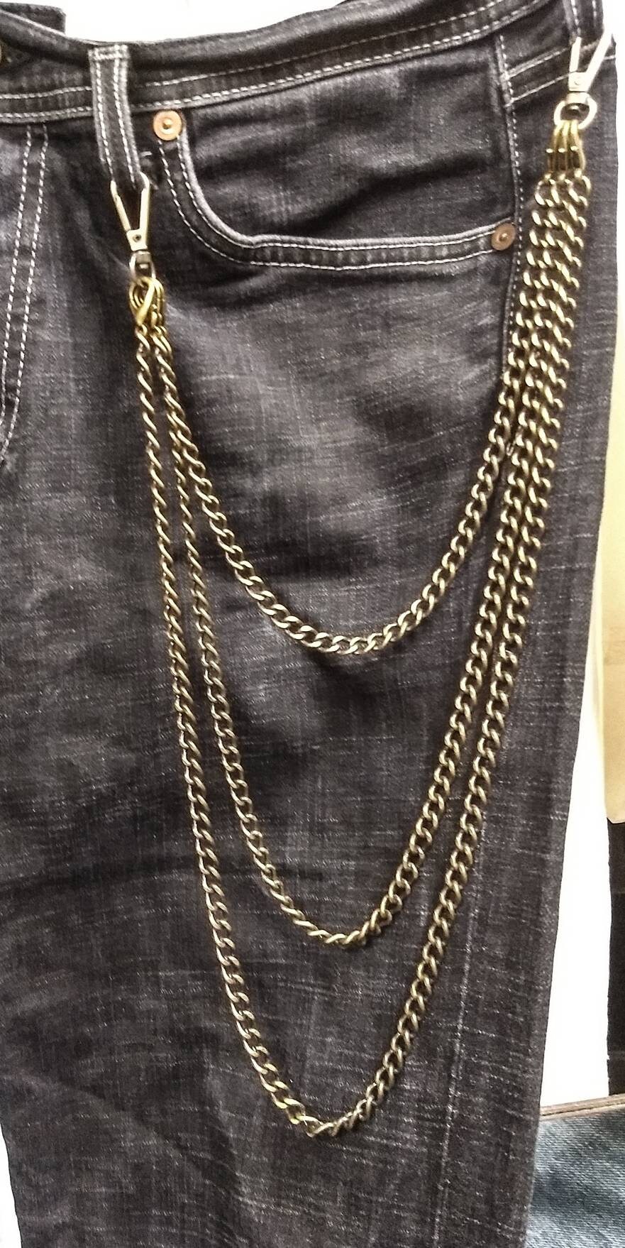 Chain Belt Punk Triple Pants Chain Biker Chain Trouser Eboy Etsy