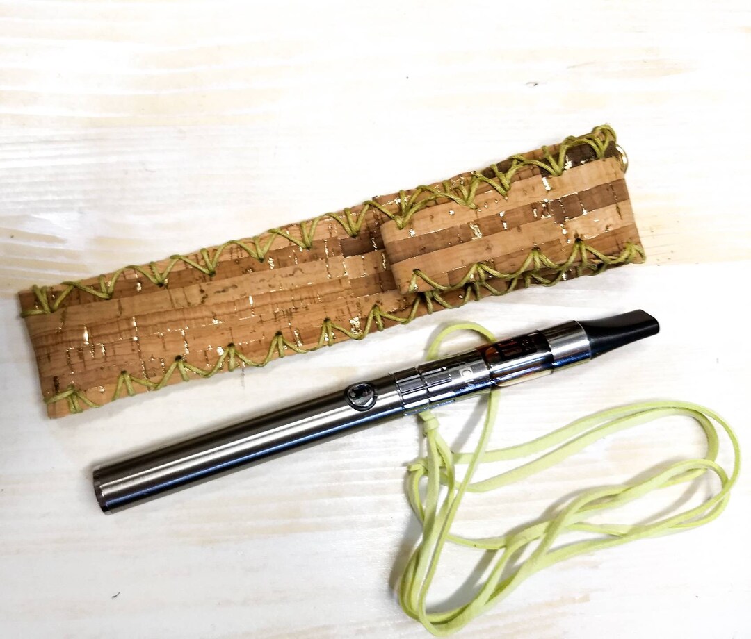 Ecig Holder Vapes Pen Case Cork Electronic Cigarette Case L Etsy