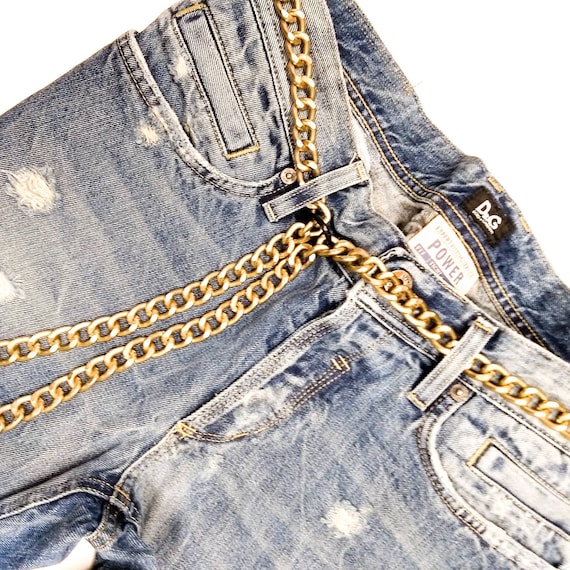 Rustic Gold Chain Belt Plus Size Chain Belt Women Everyday Etsy