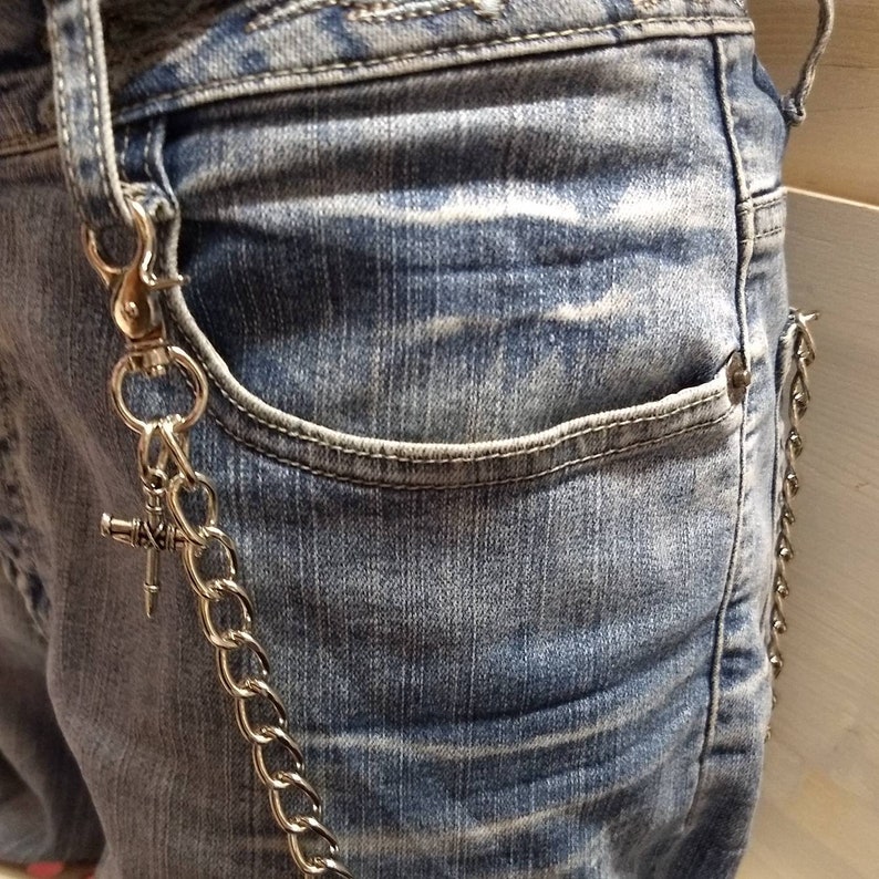 E Boy Chains Belt Chain for Pants With Cross Wallet Chain for - Etsy ...