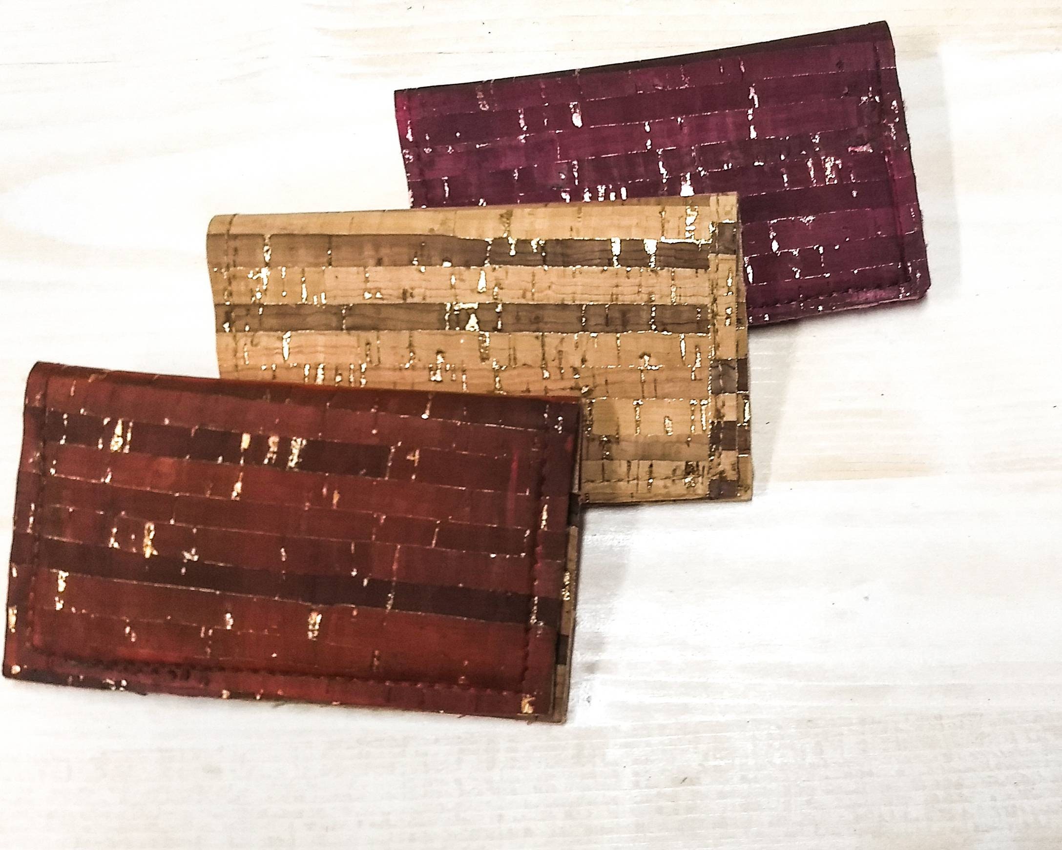 Cork Business card case cork card holder credit card holder Etsy