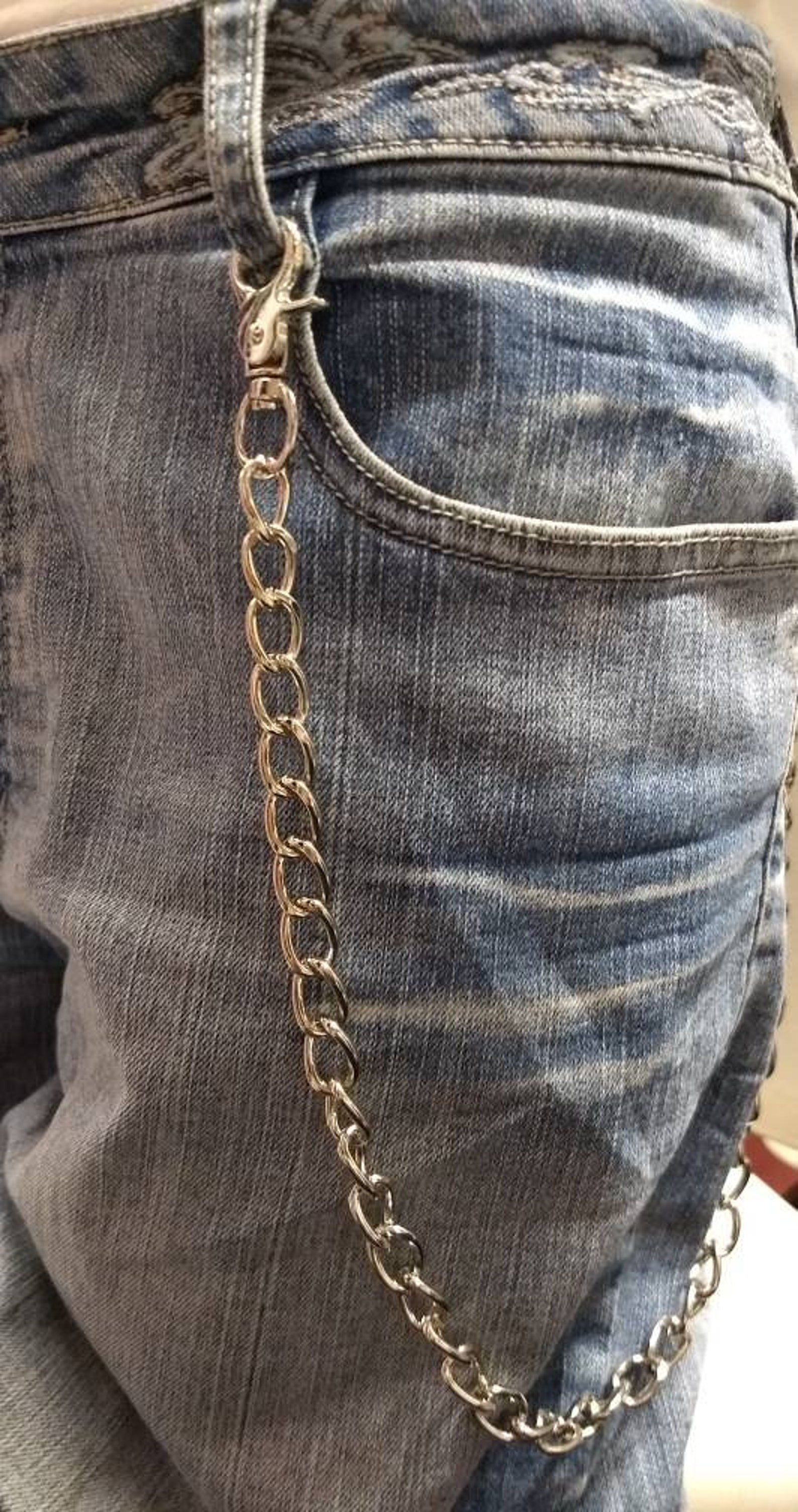 Pocket chain belt Chain punk heavy duty eboy chains for pants | Etsy