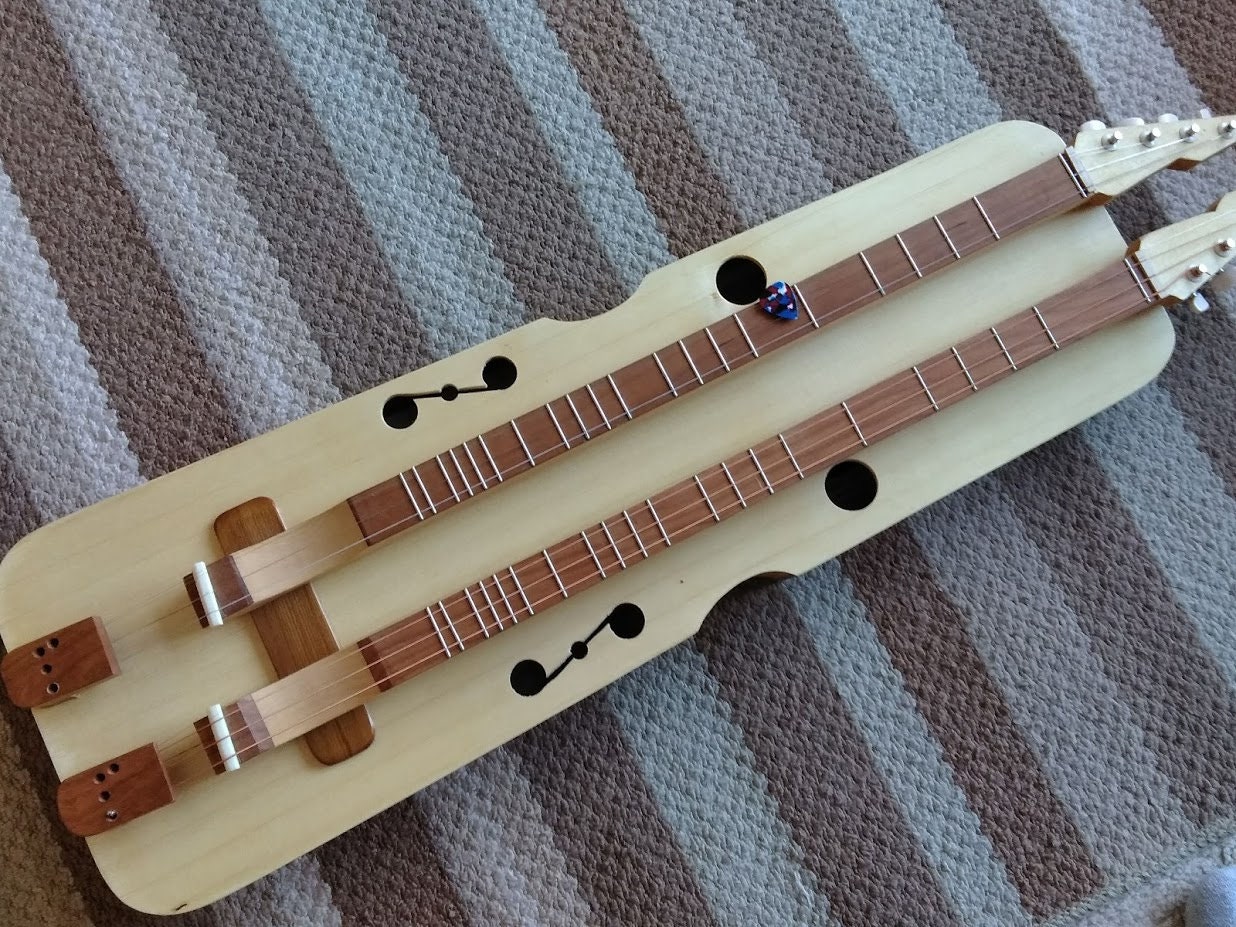 Mountain Dulcimer Double neck melody and bass Etsy