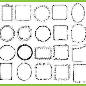 Hand Drawn Doodle SVG Bundle: 550+ Line Art Vector Elements (Digital Download) image 2