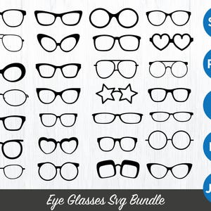 Eyeglasses clipart, Sunglasses svg, glass silhouette, eyeglasses png, glasses vector