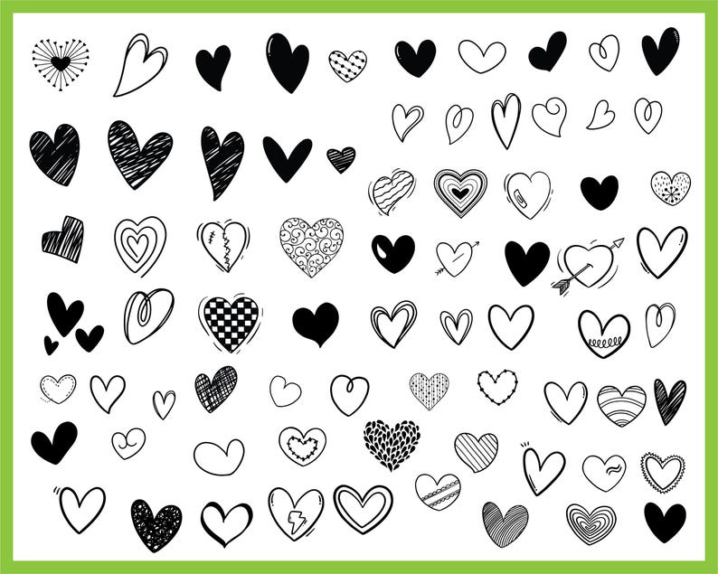 Hand Drawn Doodle SVG Bundle: 550+ Line Art Vector Elements (Digital Download) image 4