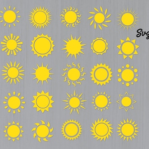 Sonne svg für Cricut, Sunrise svg, Sunrise Clipart, Sunset Clipart, Sunset Silhouette-Dateien