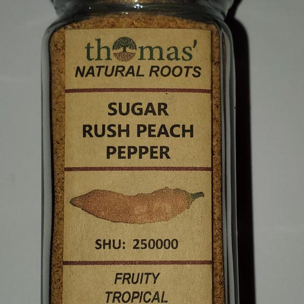 Ground Organically Grown Sugar Rush Peach Pepper