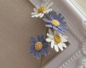 Crochet Daisy Brooch, Wedding flower boutonniere, Thank you gift, Handmade brooch. Mother’s Day gift. Meaning gift.