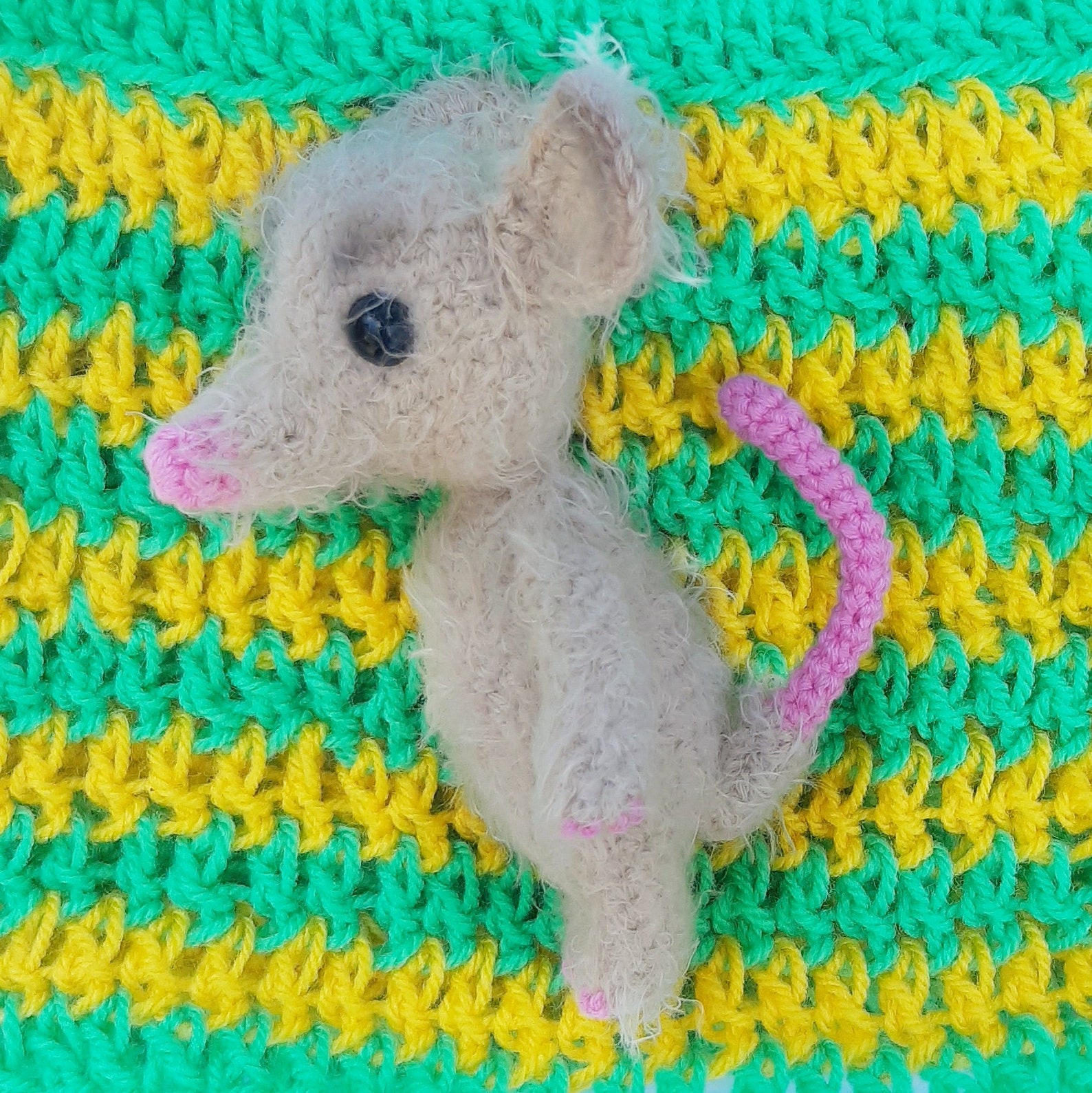 real stuffed opossum