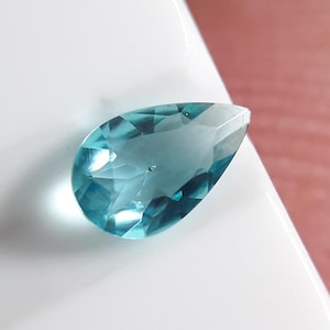 Mozambique Paraiba Tourmaline, Natural Tourmaline, Tourmaline Gemstone, Tourmaline Pear, Tourmaline Loose, 0.15 Cts, 5x3 mm Pear. #A76