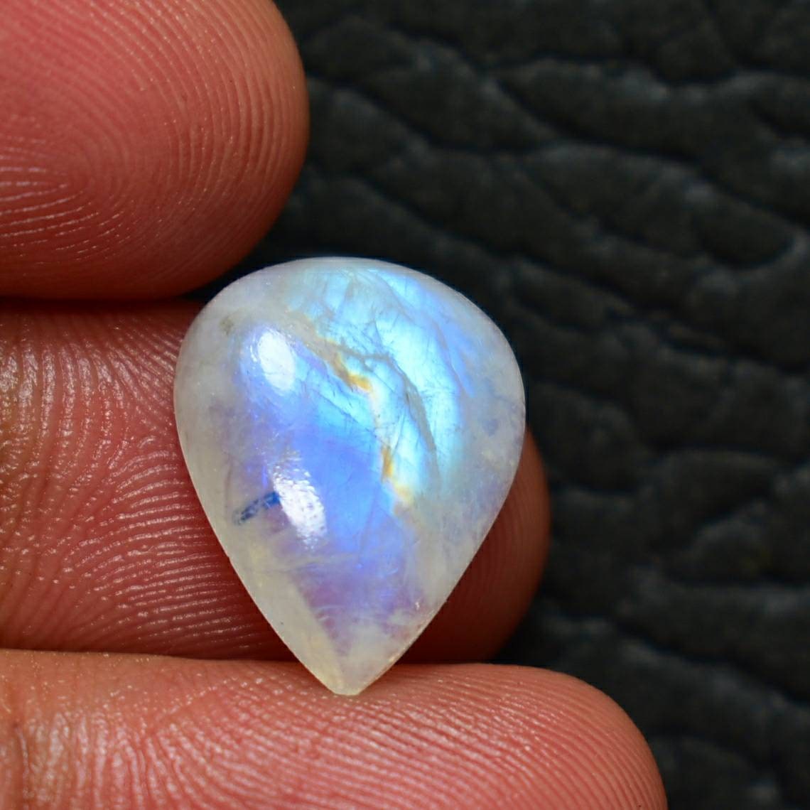 Natural White Rainbow Moonstone Cabochon Rainbow Moonstone Etsy