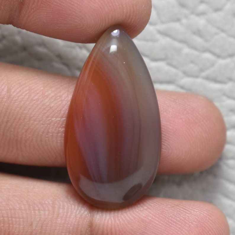 27 cts....##3934 Pear Cabochon Genuine Botswana Agate Stone Loose Natural Botswana Agate Cabochon 34x18x6 mm