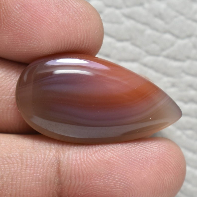 27 cts....##3934 Pear Cabochon Genuine Botswana Agate Stone Loose Natural Botswana Agate Cabochon 34x18x6 mm