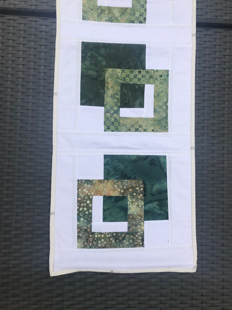 Bali Bali green table runner or wall hanger in Etsy