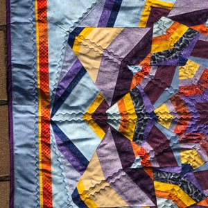 DV Stoff-Wandbehang Quilt violettesKaleidoskop 120 Bild 2