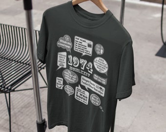 Ereignisse von 1974 - 50.Geburtstagsgeschenk | Geschenk | Idee T-Shirt für Männer ihn Papa Ehemann Freund Bruder