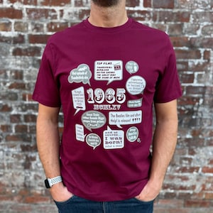 Events Of 1965 - 60th Birthday Gift | Present | Idea T-Shirt for men him dad husband man friend brother